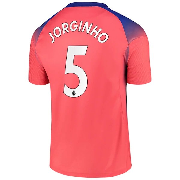 Camiseta Chelsea NO.5 Jorginho Tercera 2020-2021 Naranja